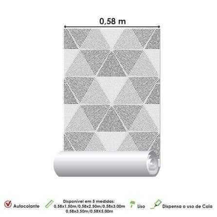 Papel de Parede Adesivo 3D Branco Cinza 161403812 - Papel na Parede