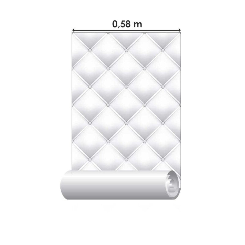 Papel de Parede Adesivo 3D Capitone N06163 - Papel na Parede