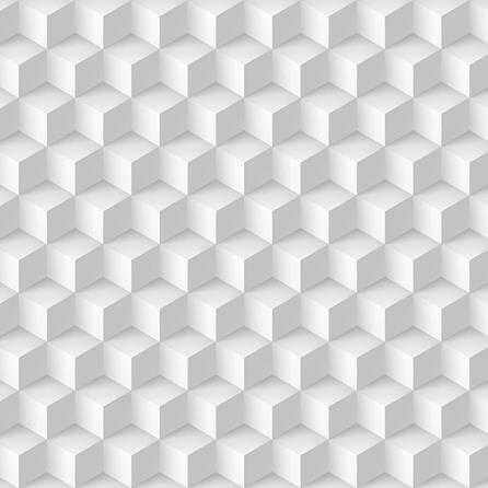 Papel de Parede Adesivo 3D Cubos Branco e Cinza 223036177 - Papel na Parede
