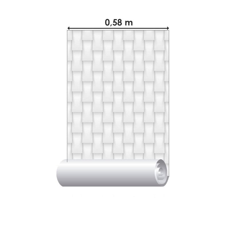 Papel de Parede Adesivo 3D Geométrico N010157 - Papel na Parede