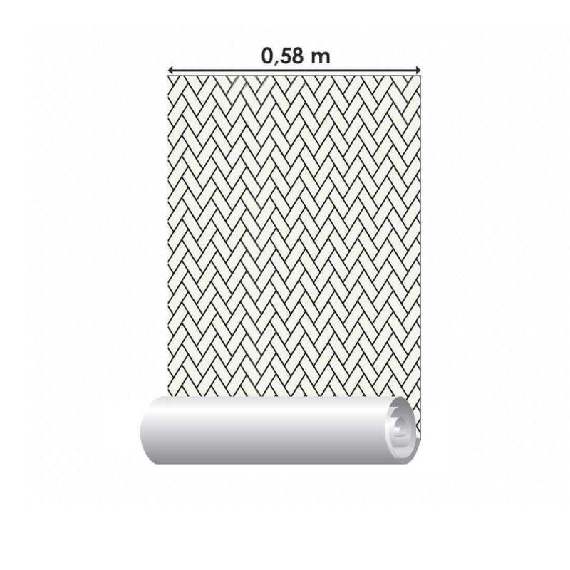 Papel de Parede Adesivo Abstrato Chevron N02166 - Papel na Parede