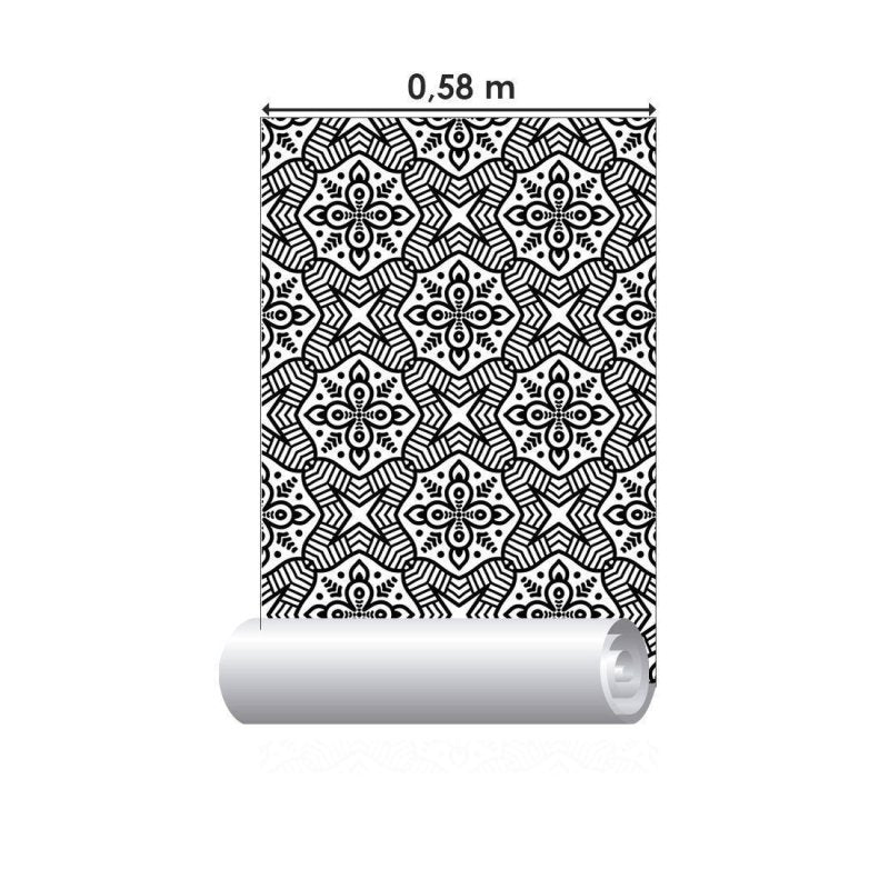Papel de Parede Adesivo Abstrato Colorir N015124 - Papel na Parede