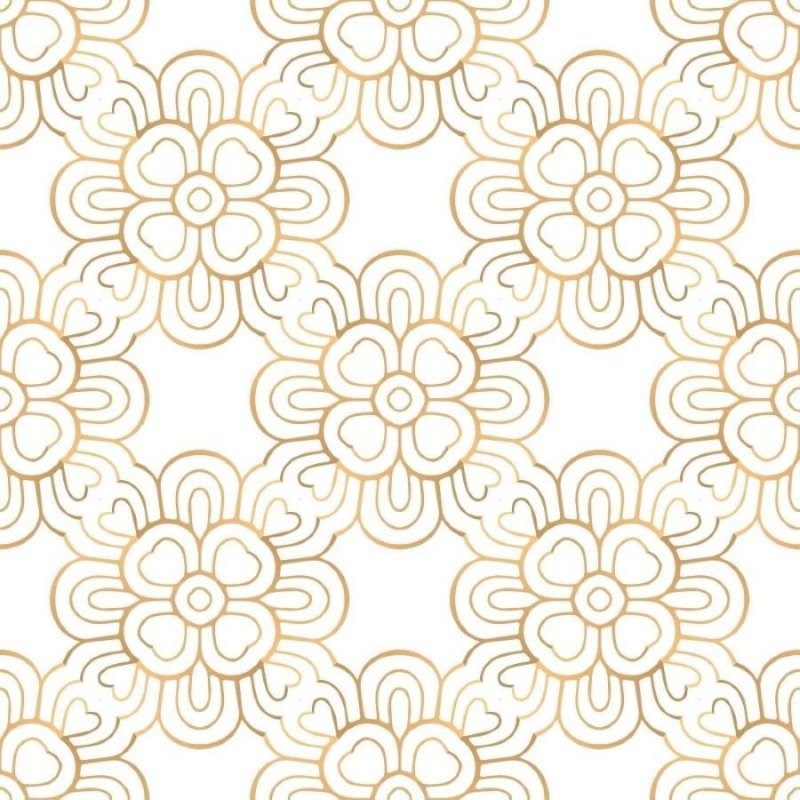 Papel de Parede Adesivo Abstrato Floral Luxury N013138 - Papel na Parede