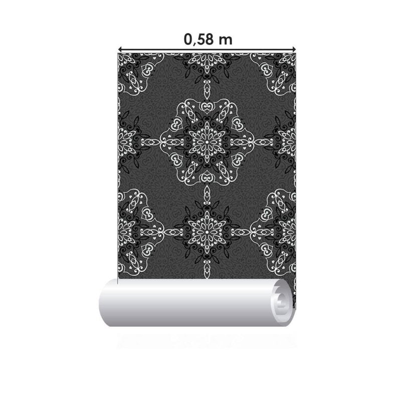 Papel de Parede Adesivo Abstrato Mandala N010165 - Papel na Parede