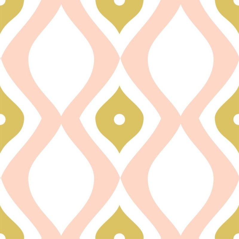 Papel de Parede Adesivo Abstrato Retrô Ondas N013103 - Papel na Parede