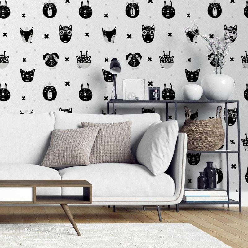 Papel de Parede Adesivo Animais Minimalista N04292 - Papel na Parede