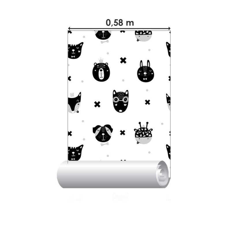 Papel de Parede Adesivo Animais Minimalista N04292 - Papel na Parede
