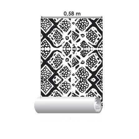 Papel de Parede Adesivo Animal Print Branco Preto 5196722837 - Papel na Parede