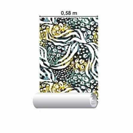 Papel de Parede Adesivo Animal Print Colorido 520365802 - Papel na Parede