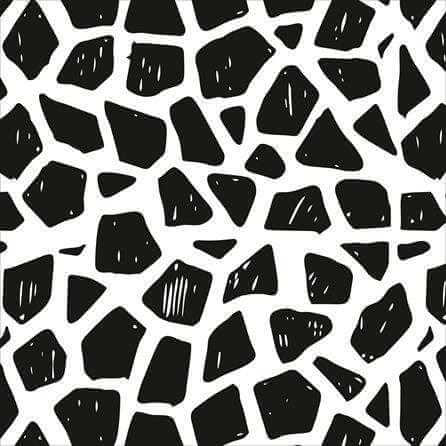 Papel de Parede Adesivo Animal Print Girafa Branco Preto 5196722831 - Papel na Parede