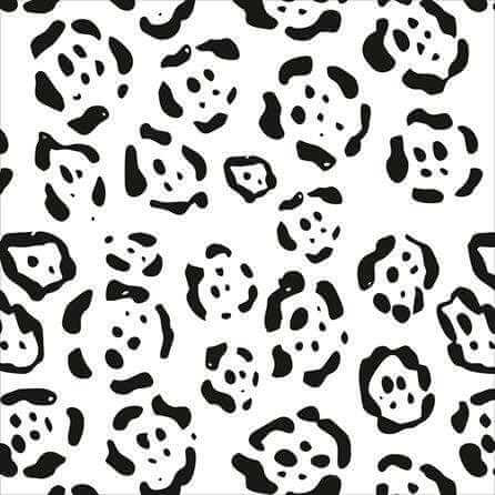 Papel de Parede Adesivo Animal Print Leopardo Branco e Preto 5196722833 - Papel na Parede