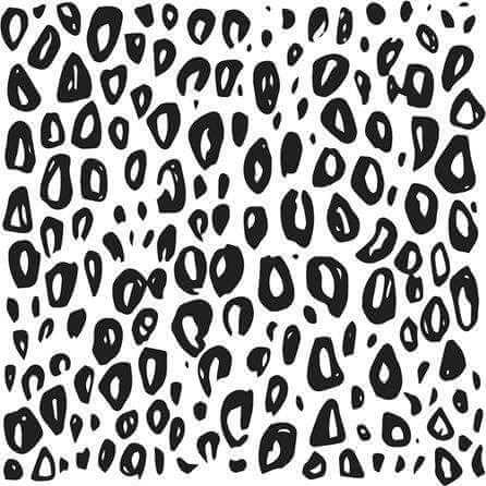 Papel de Parede Adesivo Animal Print Leopardo Branco Preto 5196722836 - Papel na Parede