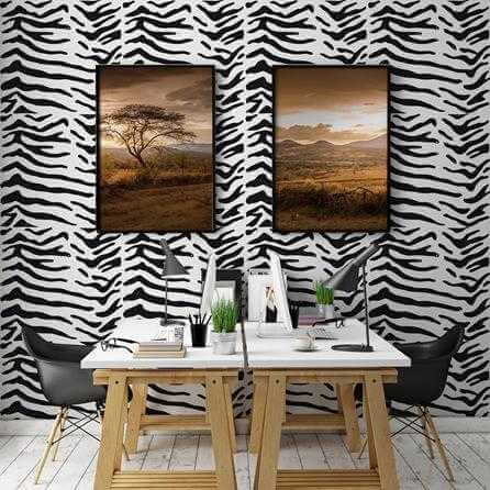 Papel de Parede Adesivo Animal Print Zebra 519672283 - Papel na Parede