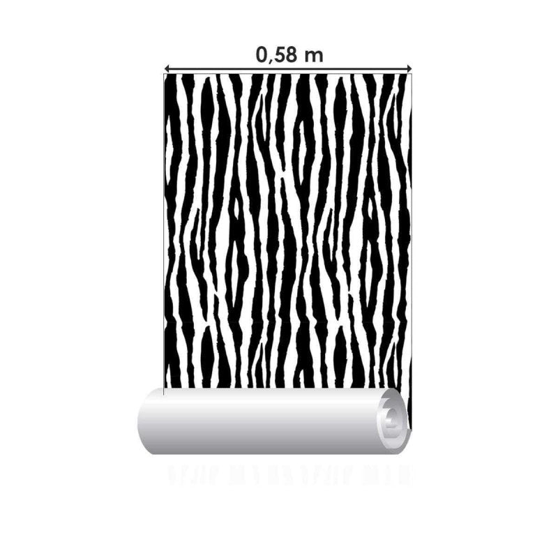 Papel de Parede Adesivo Animal Print Zebra N04284 - Papel na Parede