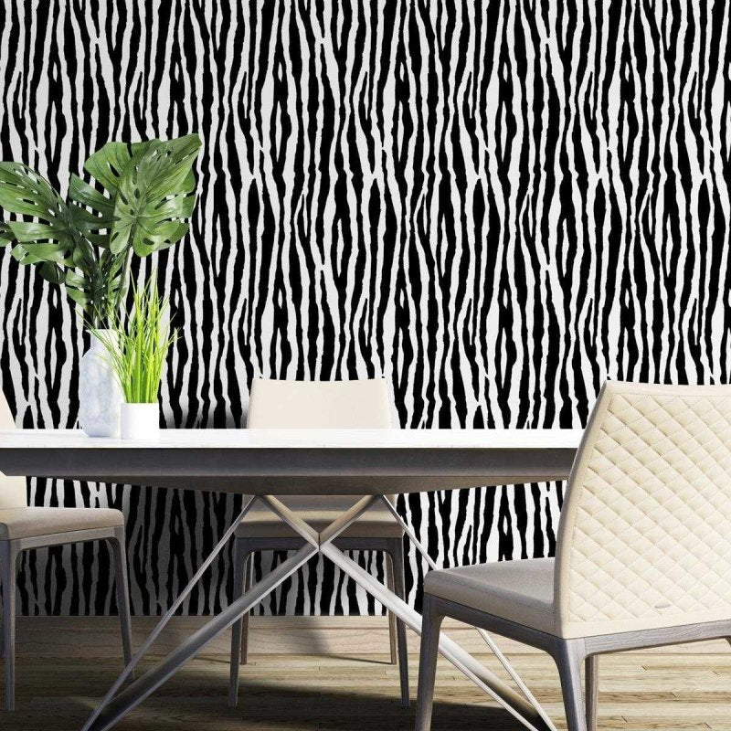 Papel de Parede Adesivo Animal Print Zebra N04284 - Papel na Parede