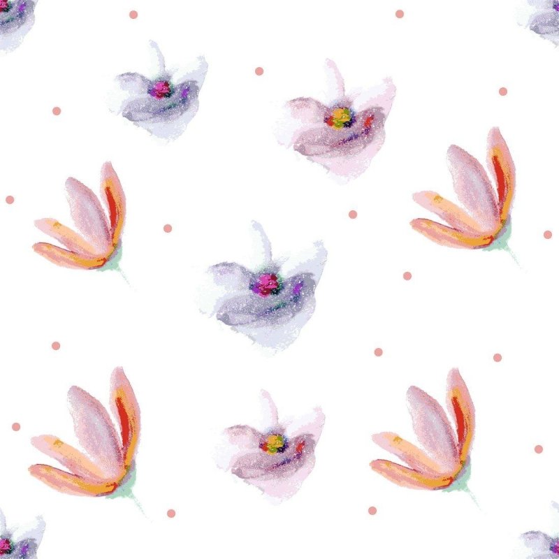 Papel de Parede Adesivo aquarela floral N014134 - Papel na Parede