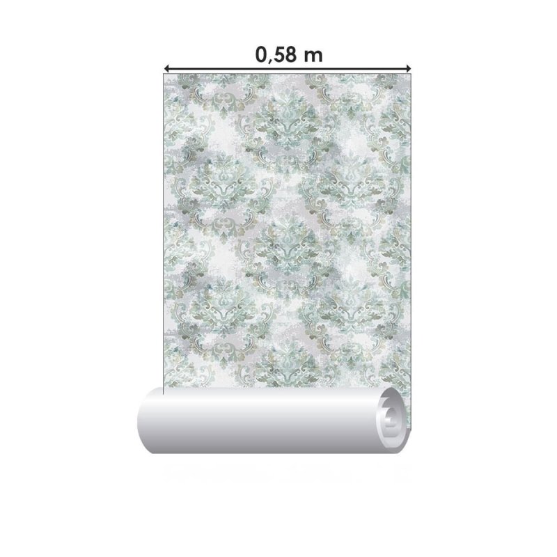 Papel de Parede Adesivo Arabesco Esfumaçado N09099 - Papel na Parede