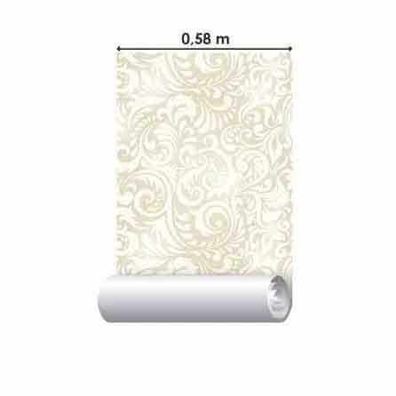 Papel de Parede Adesivo Arabesco Folhas 254955103 - Papel na Parede