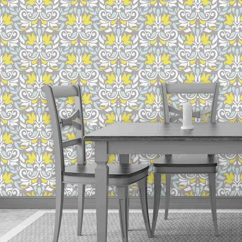 Papel de Parede Adesivo Arabesco Vintage 148403843 - Papel na Parede