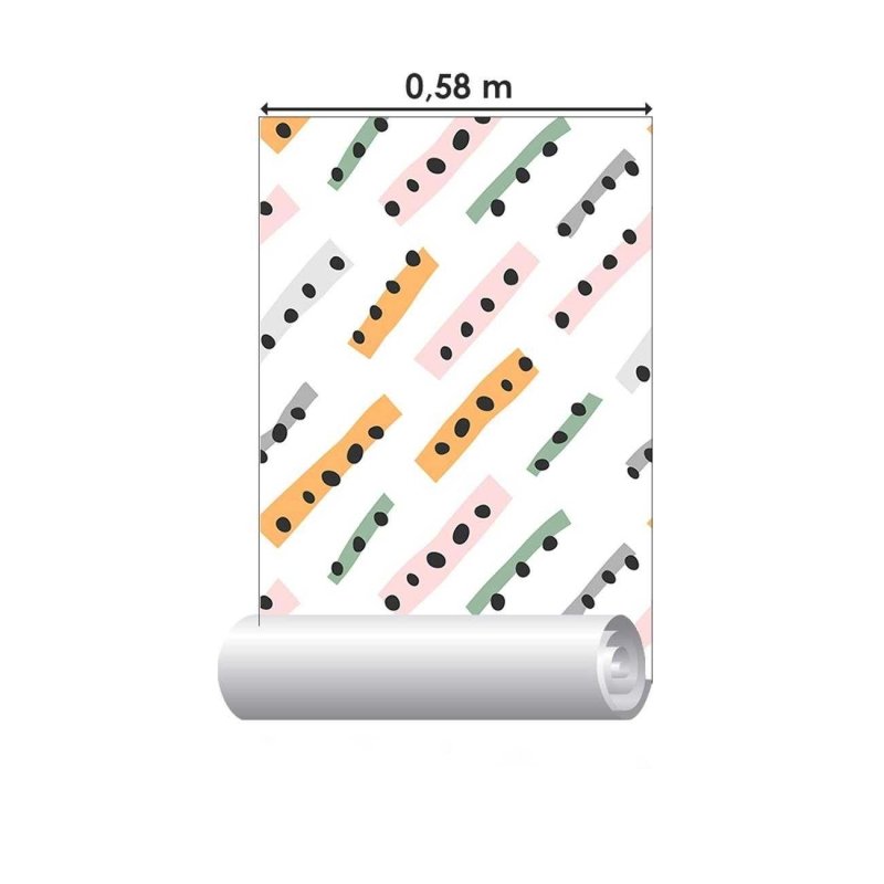 Papel de Parede Adesivo artístico Colorico Pinceladas N06281 - Papel na Parede