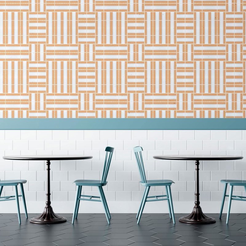 Papel de Parede Adesivo Azulejo Geométrico Abstrato N010004 - Papel na Parede