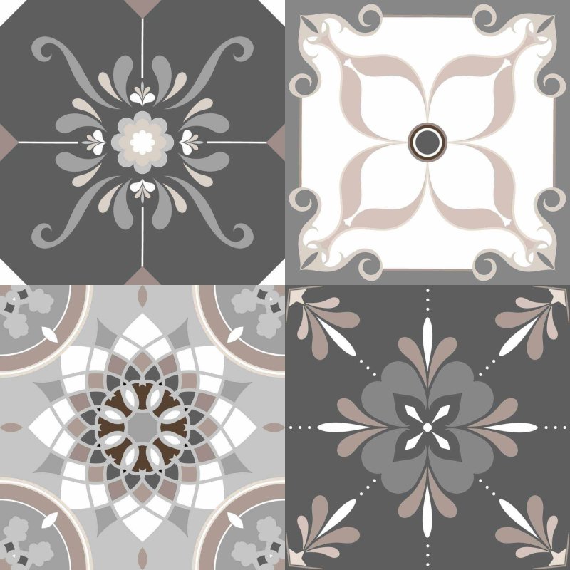 Papel de Parede Adesivo Azulejo Mosaico N02097 - Papel na Parede