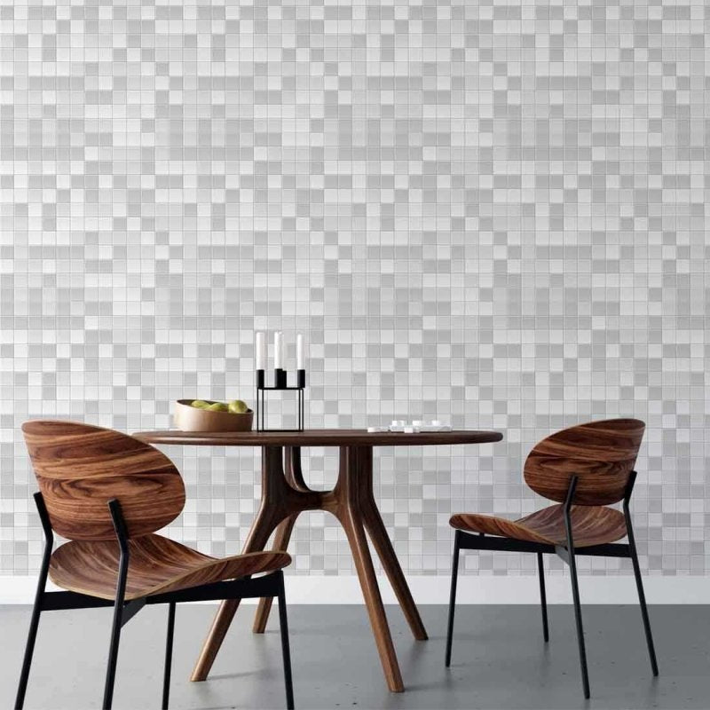 Papel de Parede Adesivo Azulejo Mosaico N02243 - Papel na Parede