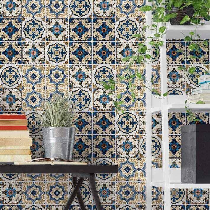 Papel de Parede Adesivo Azulejo Português 462567223 - Papel na Parede