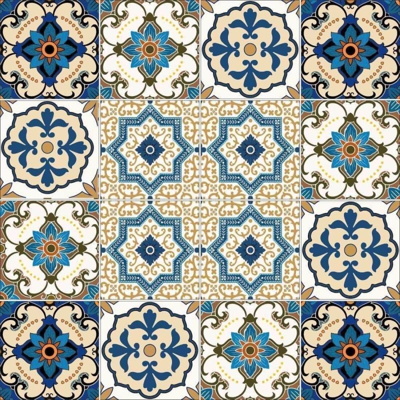 Papel de Parede Adesivo Azulejo Português 462567223 - Papel na Parede