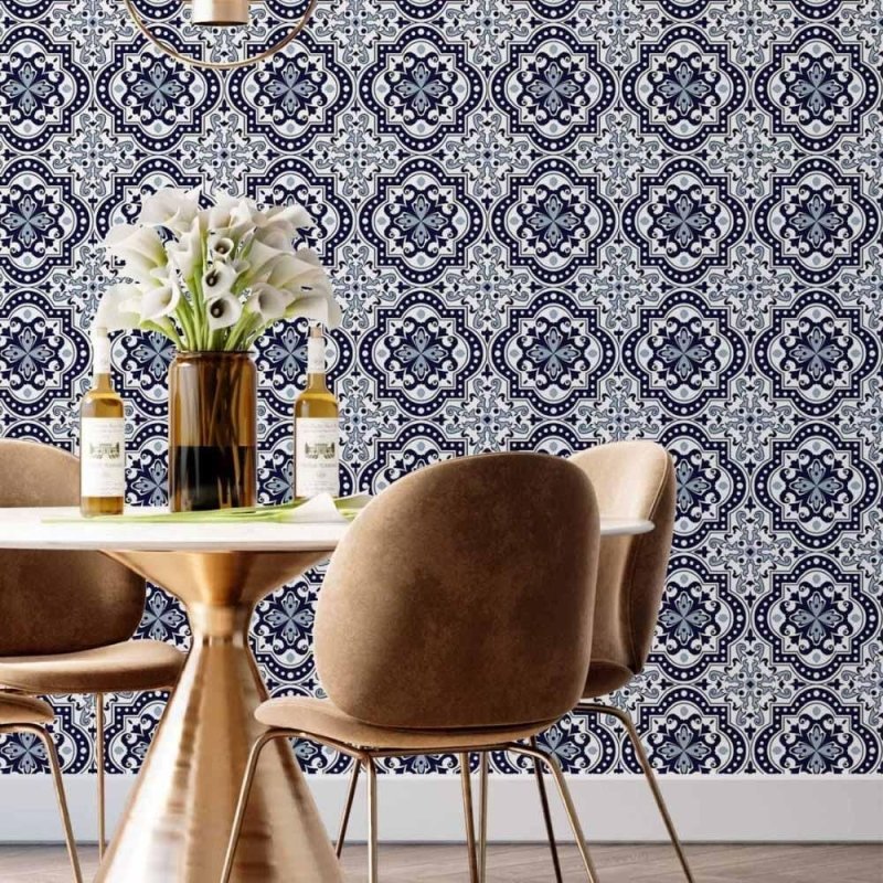Papel de Parede Adesivo azulejo português N014128 - Papel na Parede