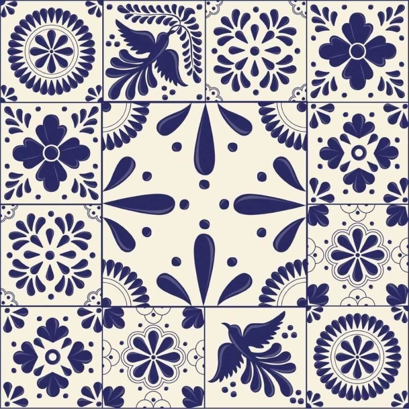 Papel de Parede Adesivo Azulejo Português N015084 - Papel na Parede