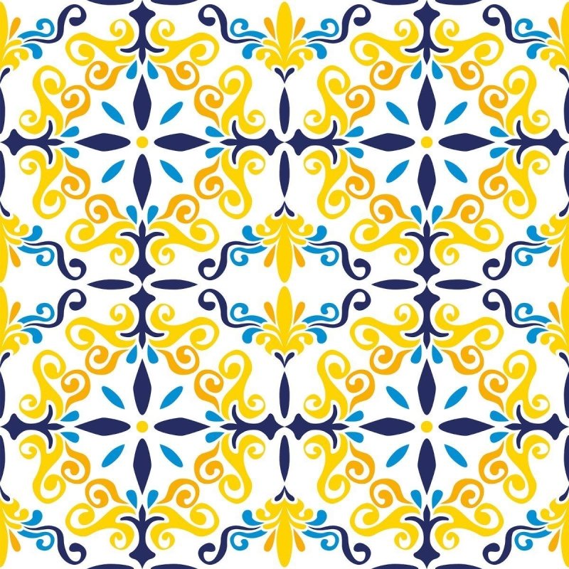 Papel de Parede Adesivo Azulejo Portugues N016062 - Papel na Parede