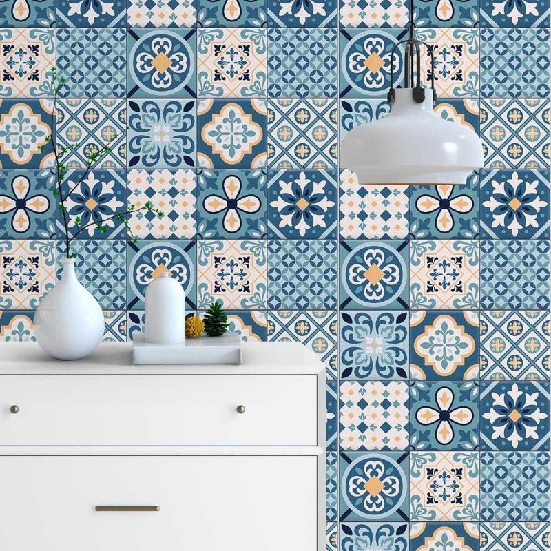 Papel de Parede Adesivo Azulejo Português N03032 - Papel na Parede