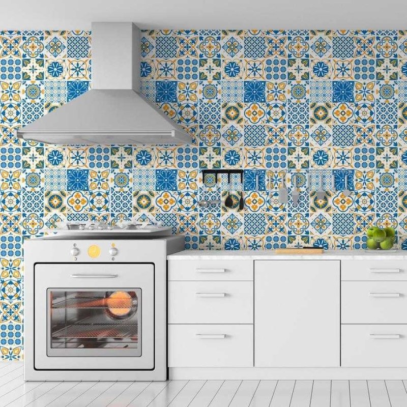 Papel de Parede Adesivo Azulejo Português N06059 - Papel na Parede