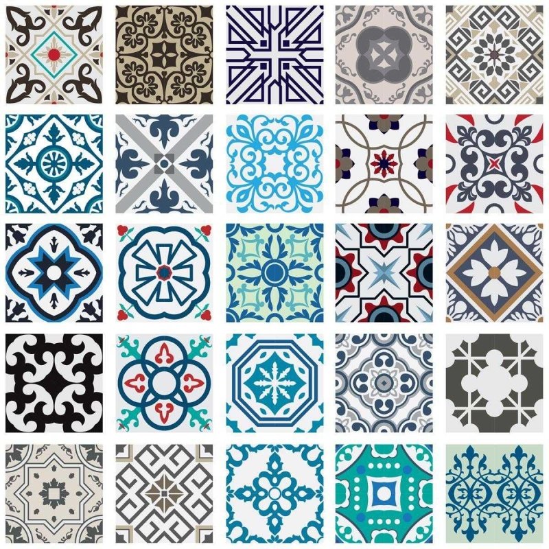 Papel de Parede Adesivo Azulejo Português Vintage N04097 - Papel na Parede