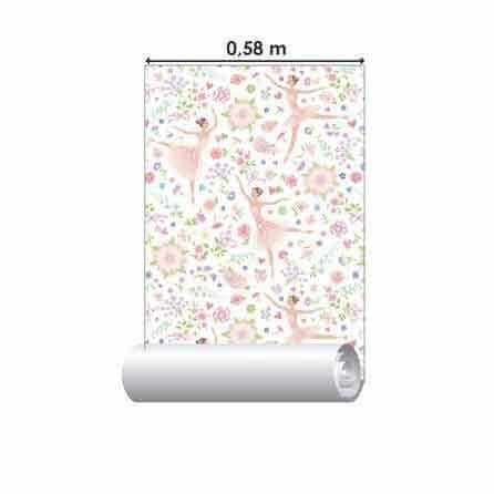 Papel de Parede Adesivo Ballet Floral 260389004 - Papel na Parede