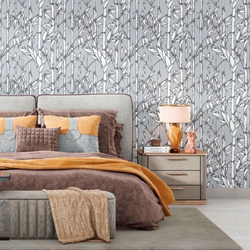 Papel de Parede Adesivo Bambu N012081 - Papel na Parede
