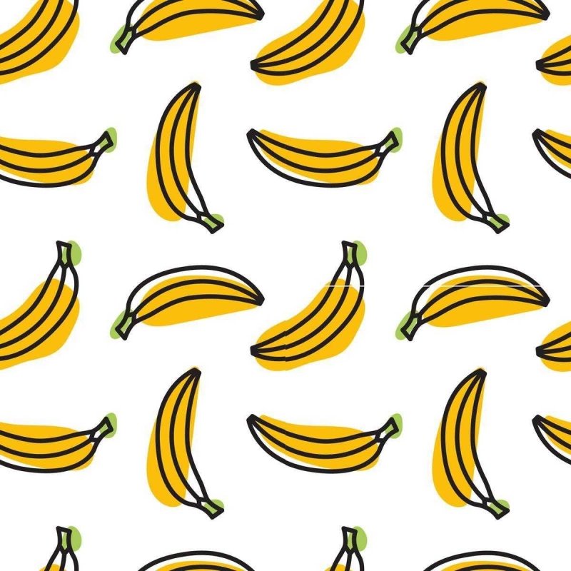 Papel de Parede Adesivo Banana Minimalista N05013 - Papel na Parede