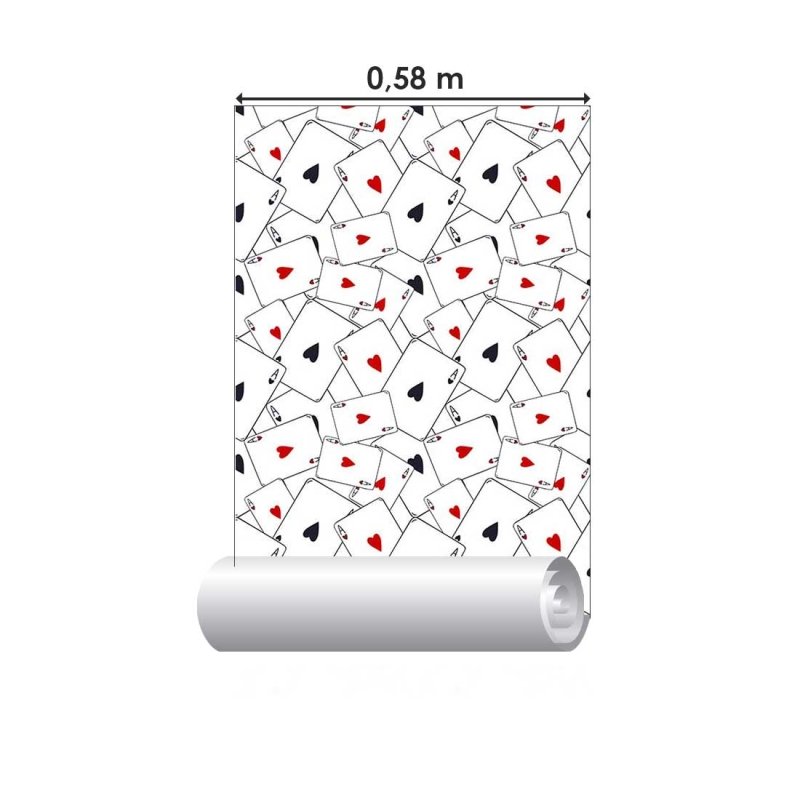 Papel de Parede Adesivo Baralho N08189 - Papel na Parede