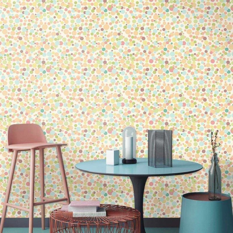 Papel de Parede Adesivo Bolhas Coloridas 254824827 - Papel na Parede