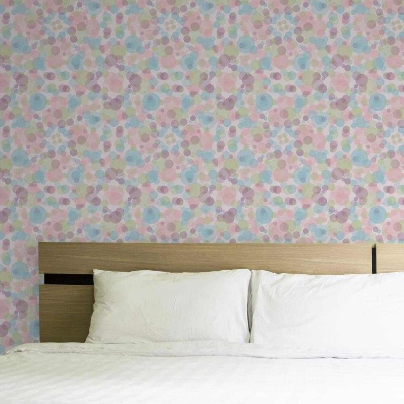 Papel de Parede Adesivo Bolhas Colorido 205241314 - Papel na Parede
