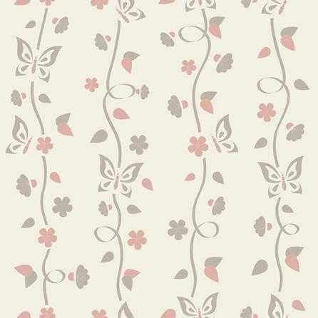 Papel de Parede Adesivo Borboleta Floral 208397080 - Papel na Parede