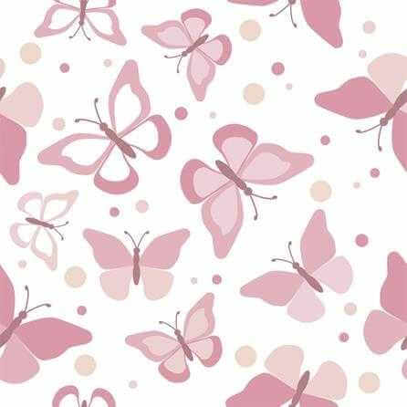 Papel de Parede Adesivo Borboleta Rosa 159025499 - Papel na Parede