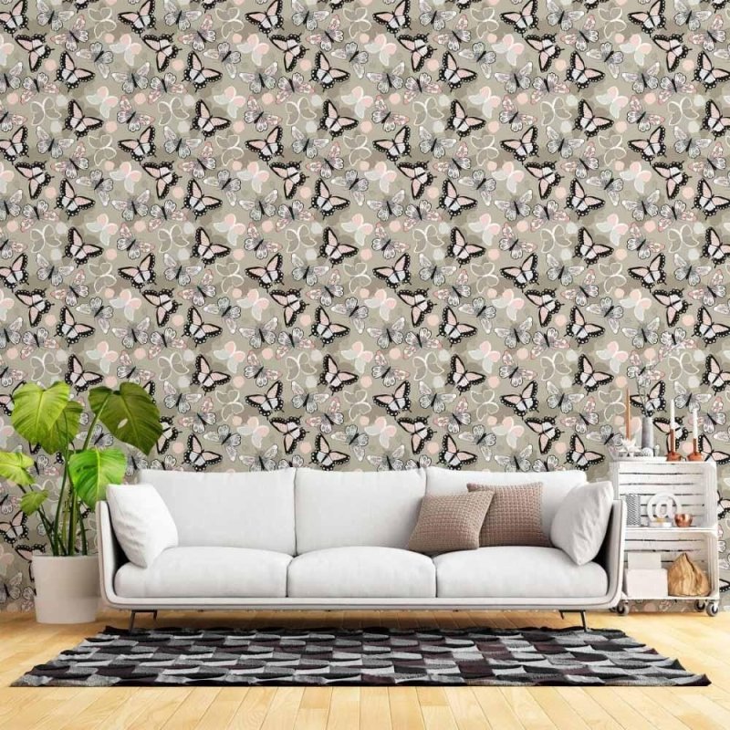 Papel de Parede Adesivo Borboletas N015135 - Papel na Parede