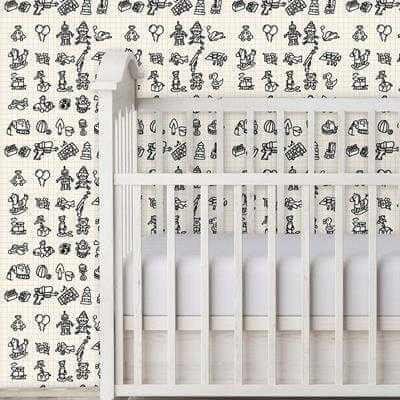 Papel de Parede Adesivo Brinquedos para Colorir 61584463 - Papel na Parede