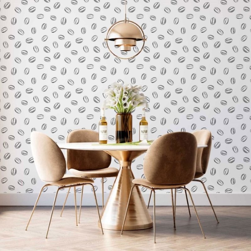 Papel de Parede Adesivo Café Colorir N014025 - Papel na Parede