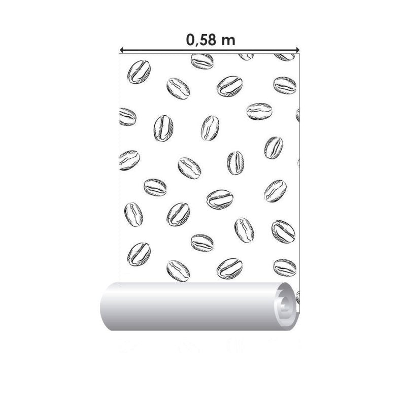Papel de Parede Adesivo Café Colorir N014025 - Papel na Parede