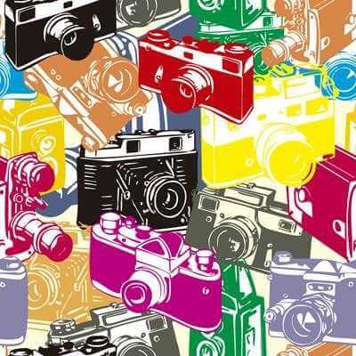 Papel de Parede Adesivo Câmera Fotografia Foto Colorido 68316949 - Papel na Parede
