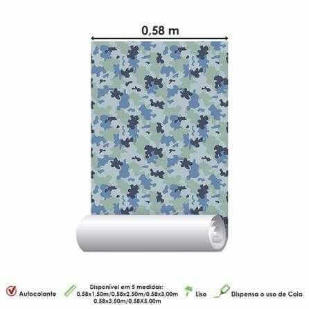 Papel de Parede Adesivo Camuflado Militar 25463 - Papel na Parede