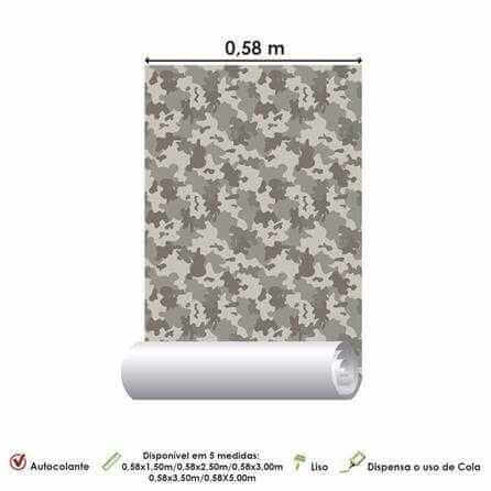 Papel de Parede Adesivo Camuflado Militar 98544 - Papel na Parede